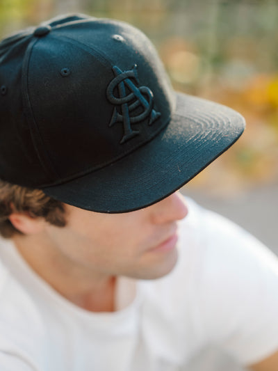 Arizona State Sun Devils Logo Blackout Snapback Hat
