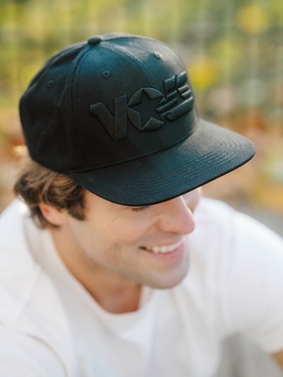 Tennessee Volunteers Logo Blackout Snapback Hat