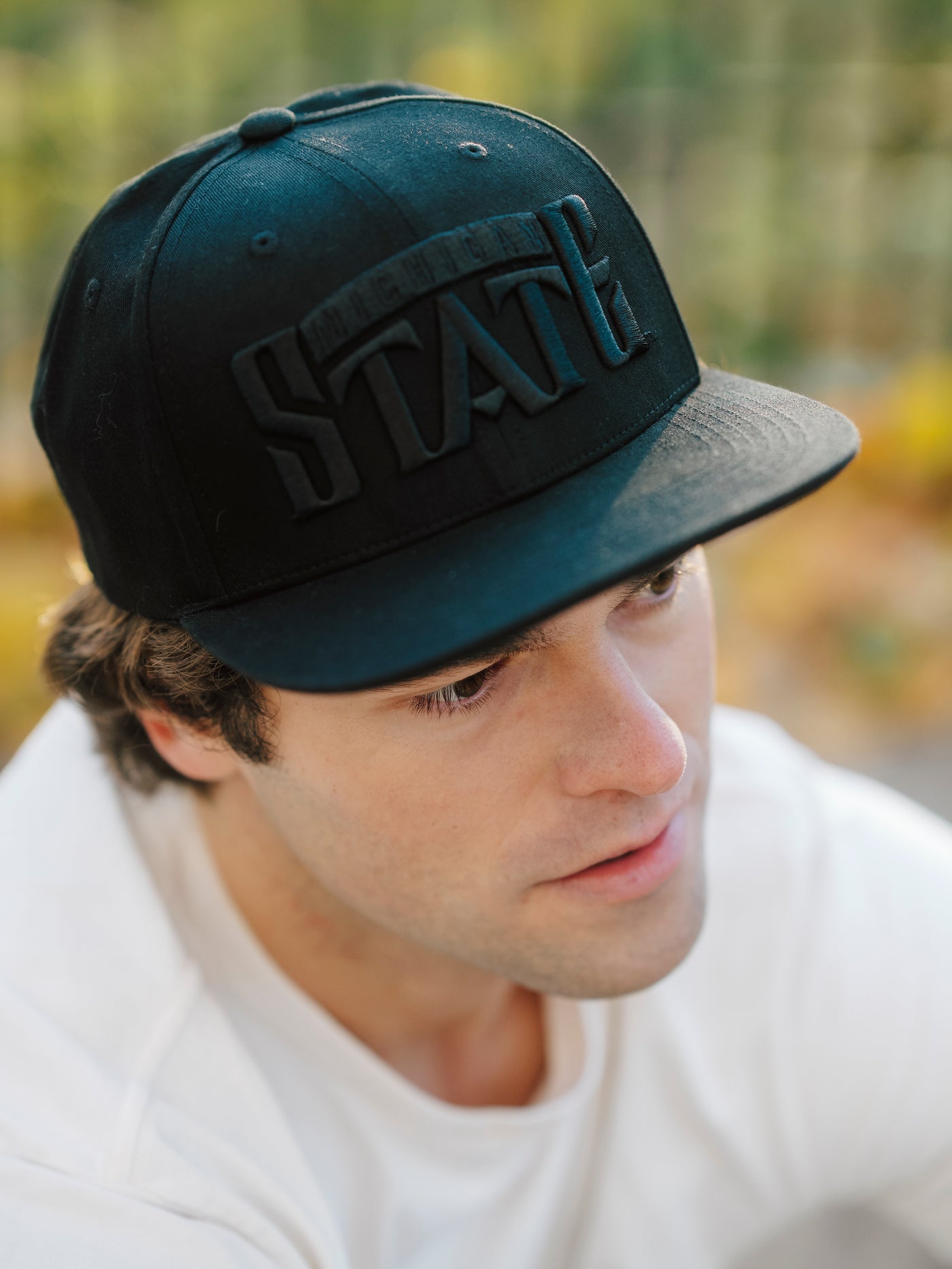 Michigan State Spartans Logo Blackout Snapback Hat