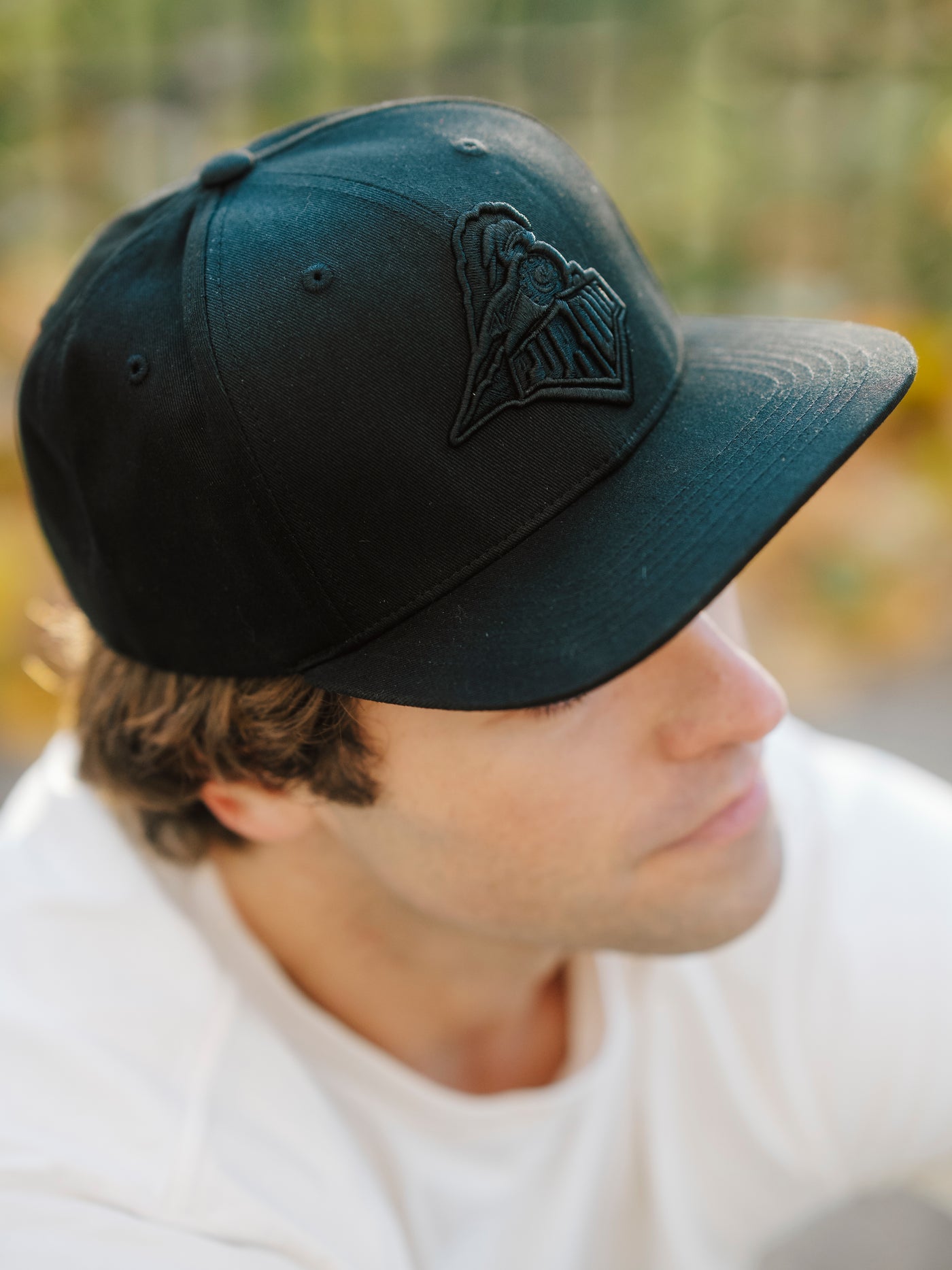 Purdue Boilermakers Logo Blackout Snapback Hat