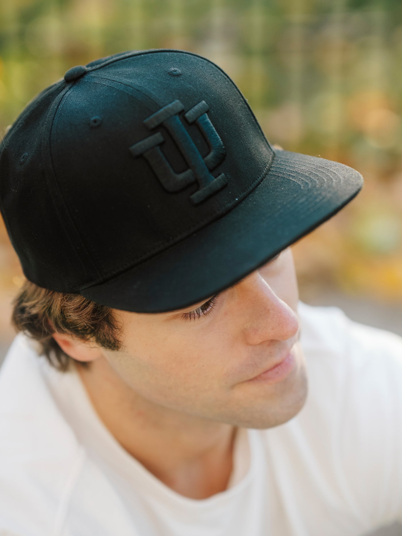 Indiana Hoosiers Logo Blackout Snapback Hat