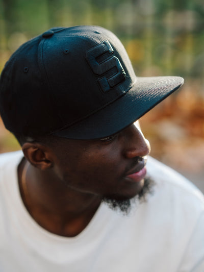 Syracuse Orange Logo Blackout Snapback Hat