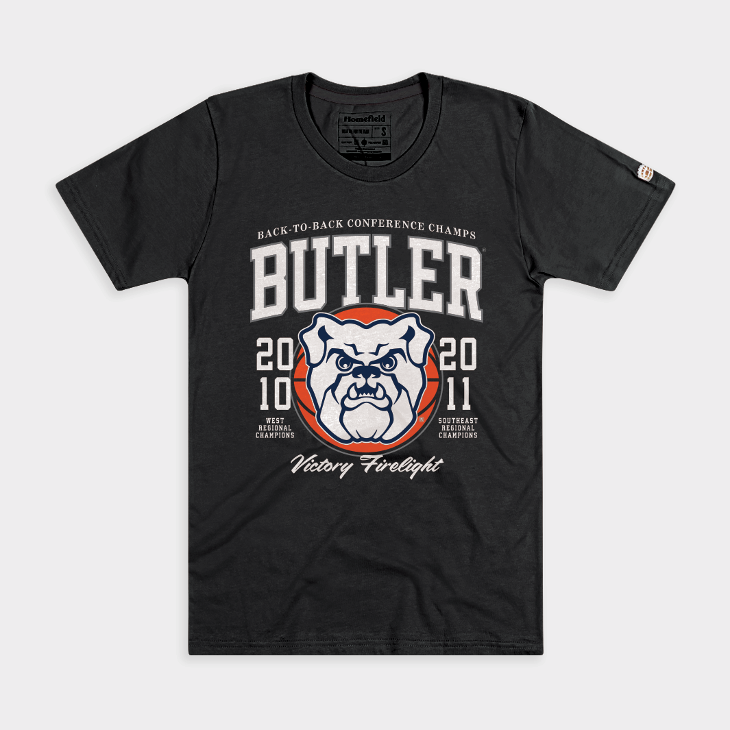 Butler Men's Basketball 2010 and 2011 Back-to-Back Champs Tee