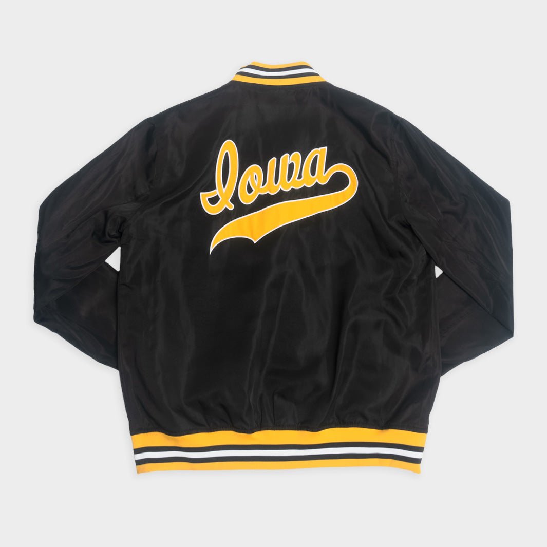 Script Bomber Jacket Iowa Hawkeyes Vintage Script Bomber Jacket | Homefield