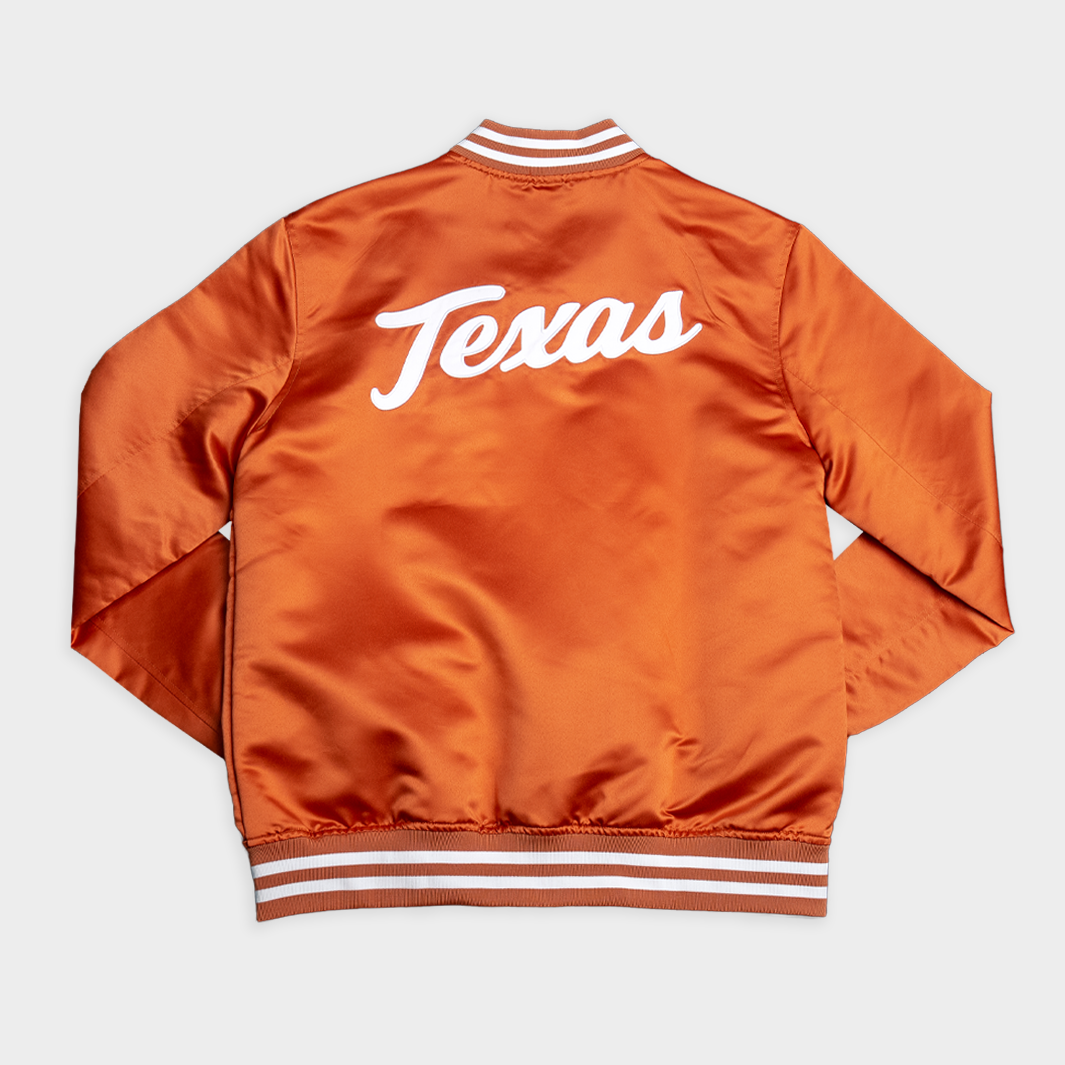 Texas Longhorns Script Vintage-Inspired Bomber Jacket | Homefield