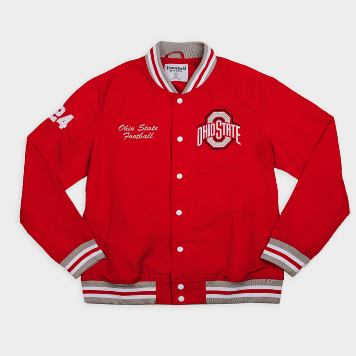 Ohio State Football 2024 National Champions Bomber Jacket | Homefield Ohio State Football 2024 National Champions Bomber Jacket | Homefield