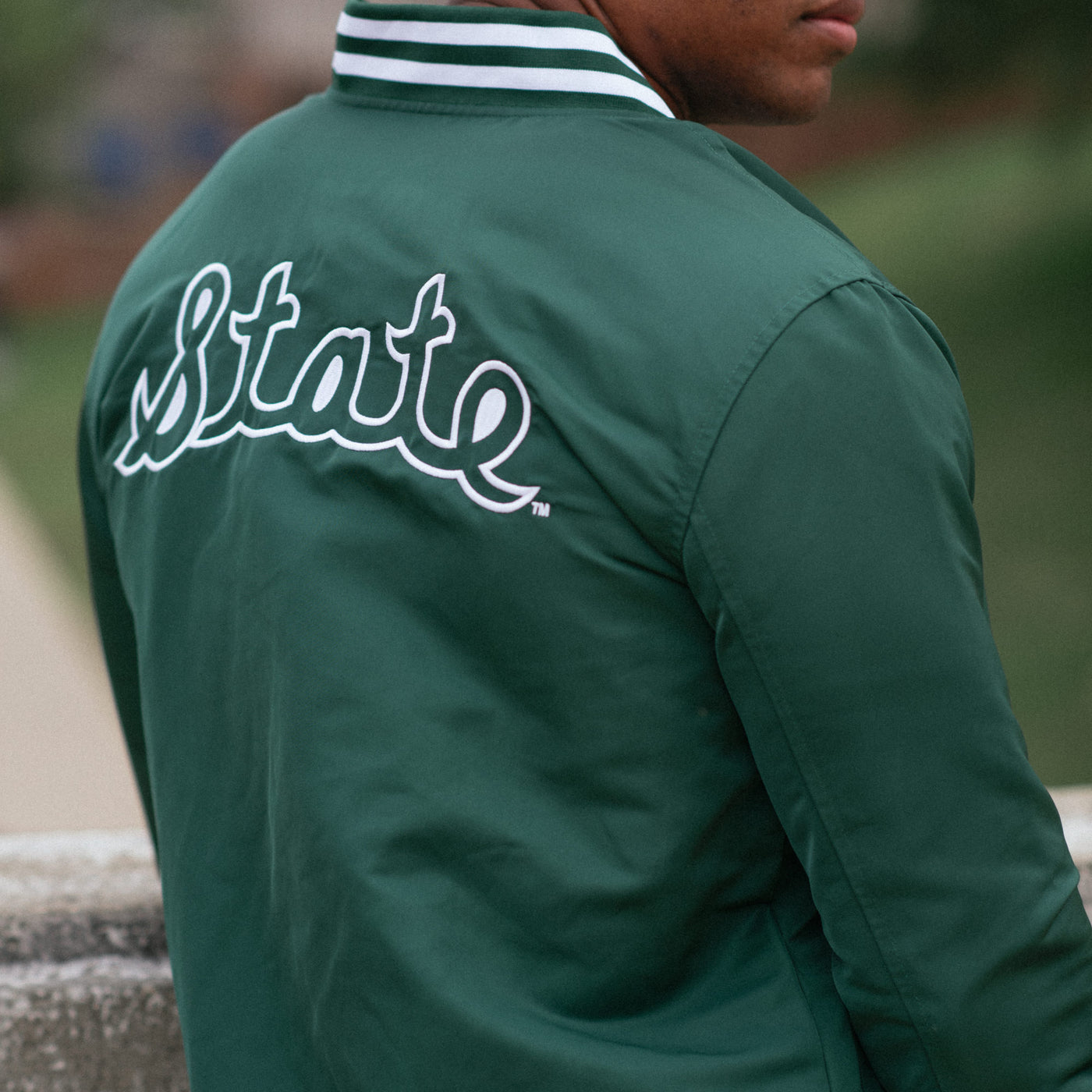 Michigan State Script Bomber Jacket | Homefield