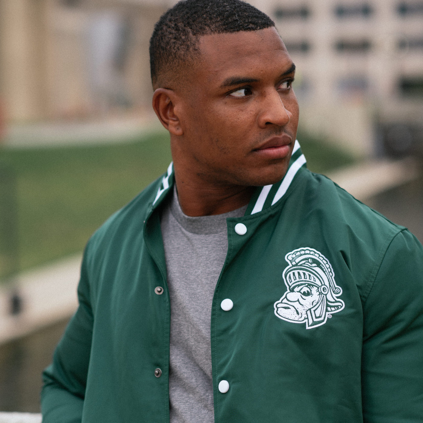 Michigan State Script Bomber Jacket | Homefield