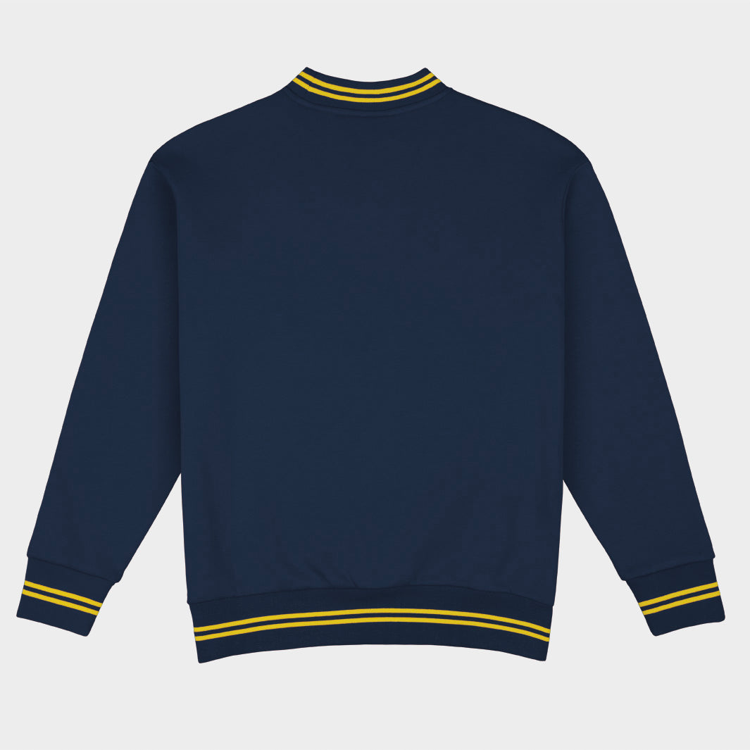 Cal Football Embroidered Tri-Stripe Crewneck