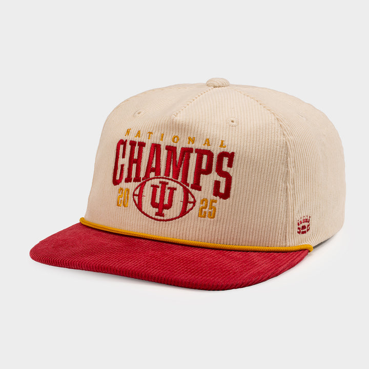 Indiana 2025 CFP National Champs Corduroy Hat | Homefield