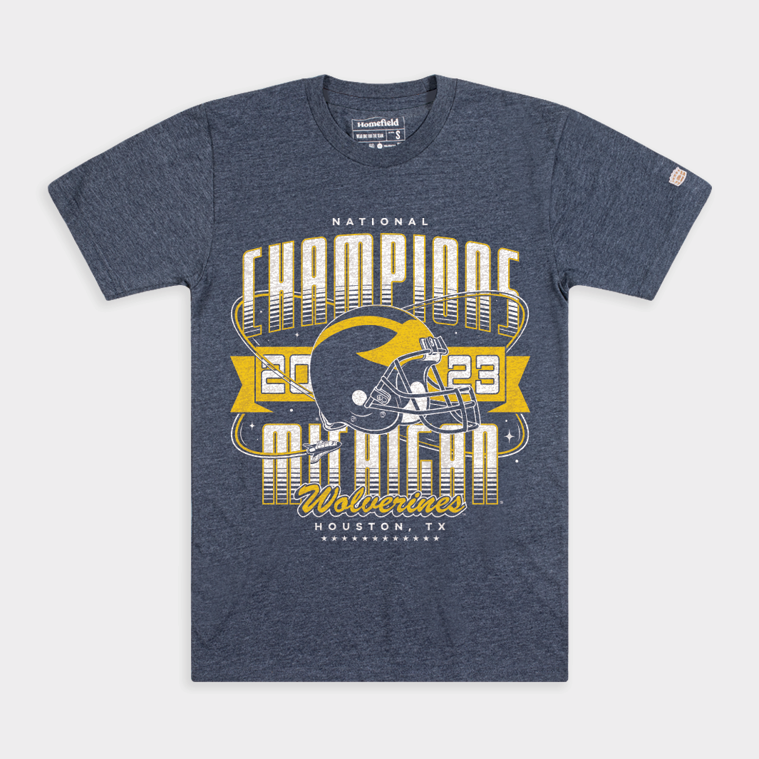 Vintage-Inspired Michigan Football 2023 Champions Tee