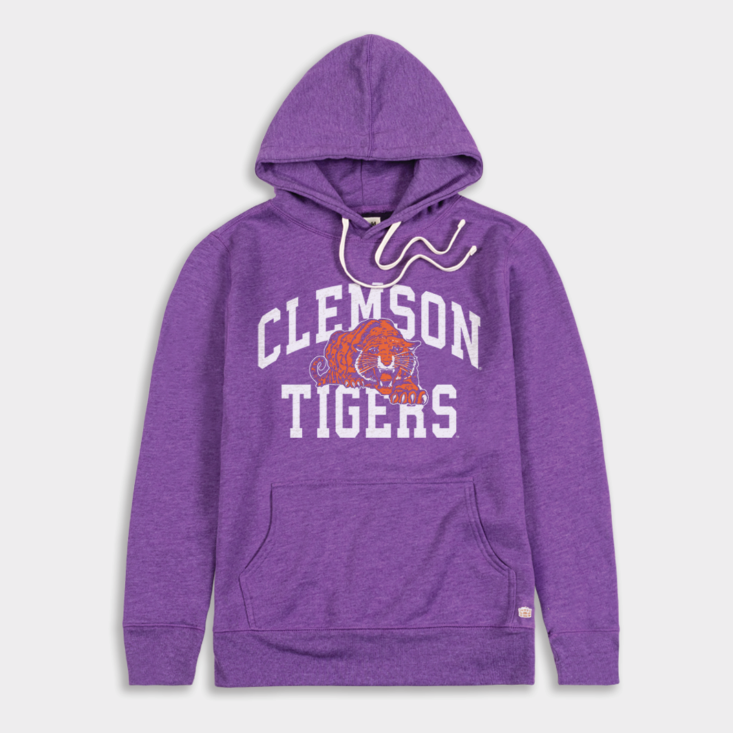 Clemson Tigers Vintage Tiger Logo Hoodie