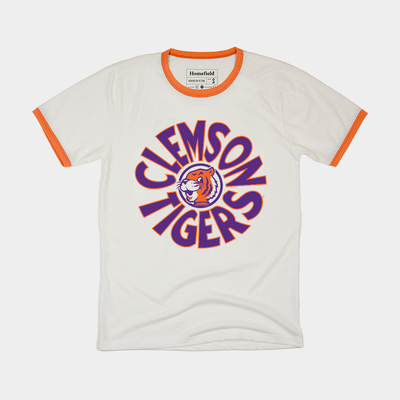 Clemson Tigers Retro Round Logo Tee