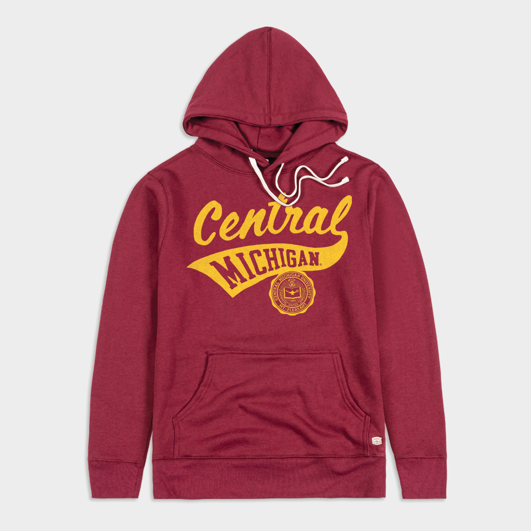 Central Michigan Classic Script and Seal Hoodie