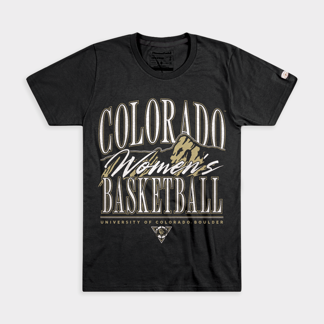 Colorado Women's Basketball Vintage Mountains Tee