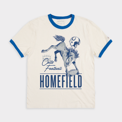 Homefield x Colts | Vintage-Inspired Bucking Horse Ringer Tee