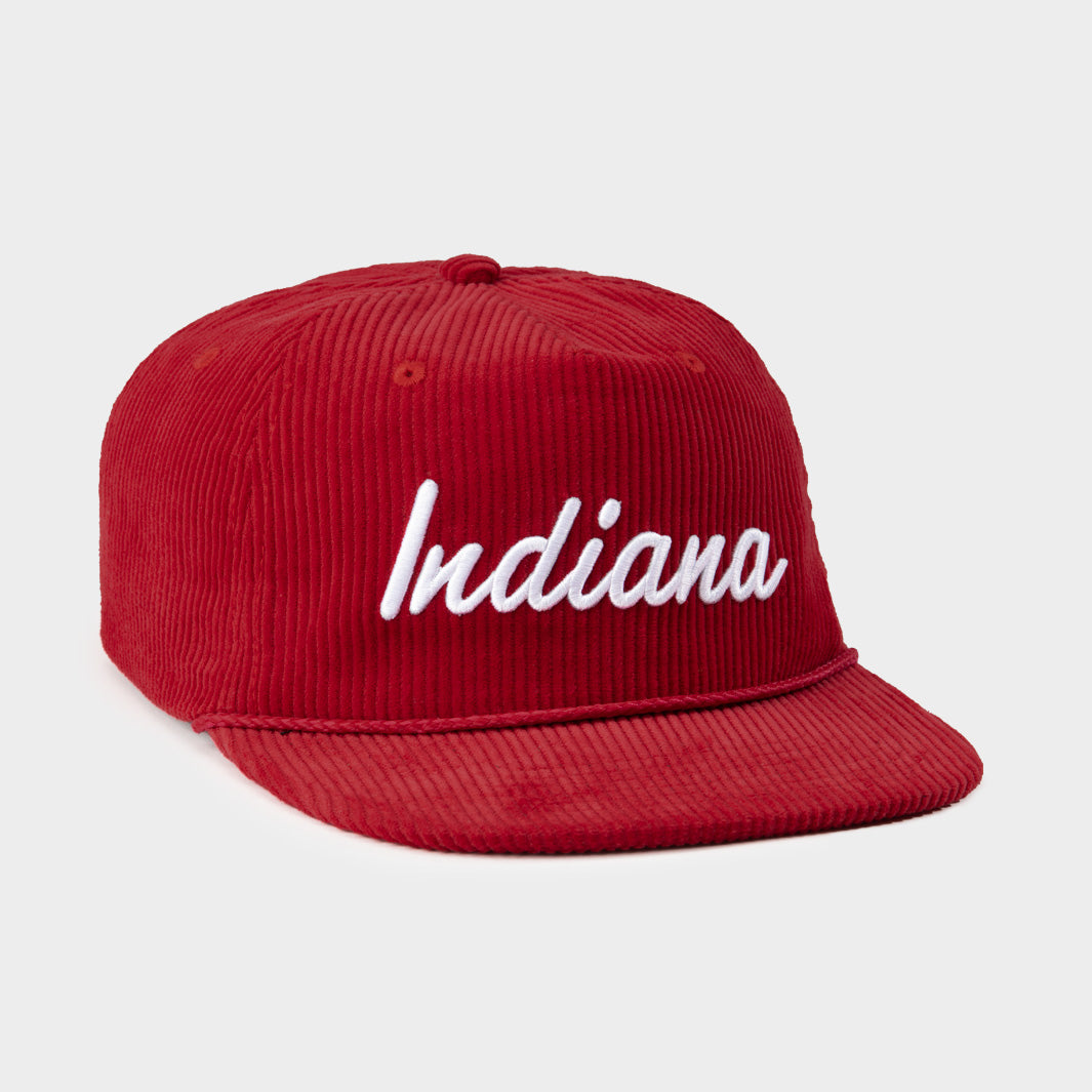 Indiana Hoosiers Retro Script Corduroy Hat