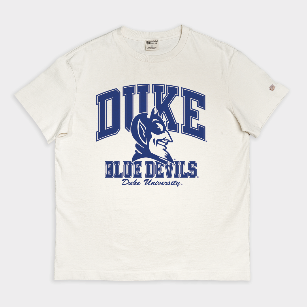 Classic Duke Blue Devils Logo Vintage Heavyweight Tee