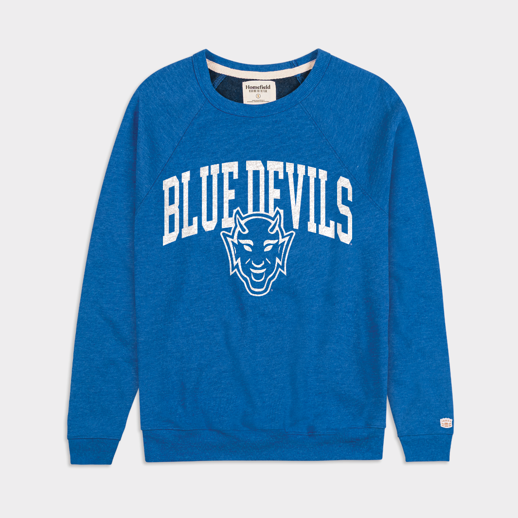 Duke Blue Devils Devil Head Retro Crewneck