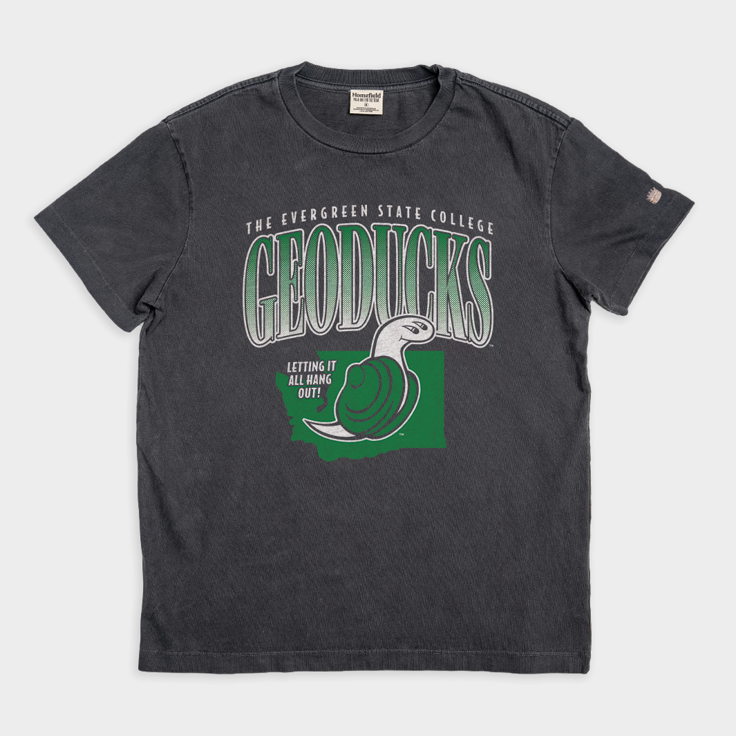 The Evergreen State College Geoducks '90s-Inspired Vintage Heavyweight Tee