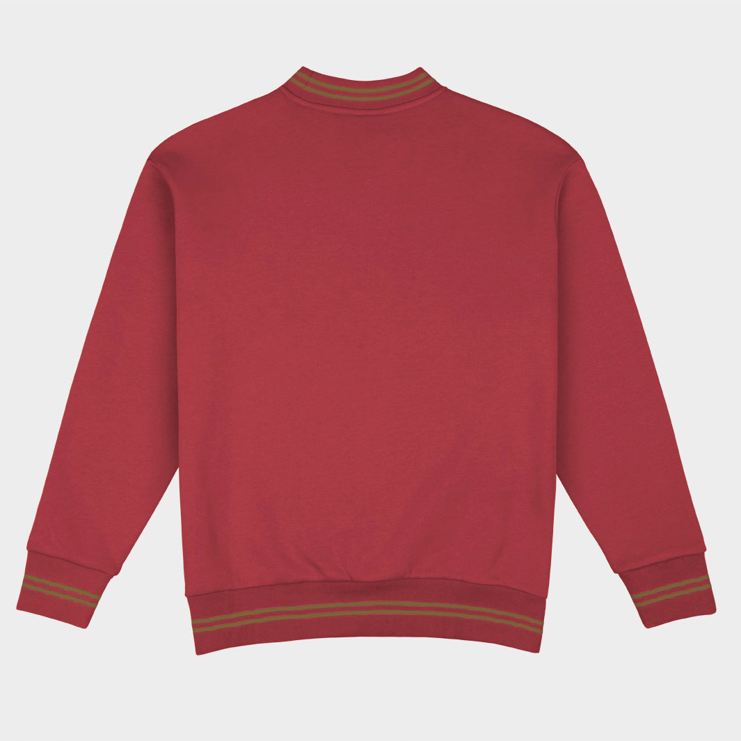 Florida State Football Embroidered Tri-Stripe Crewneck