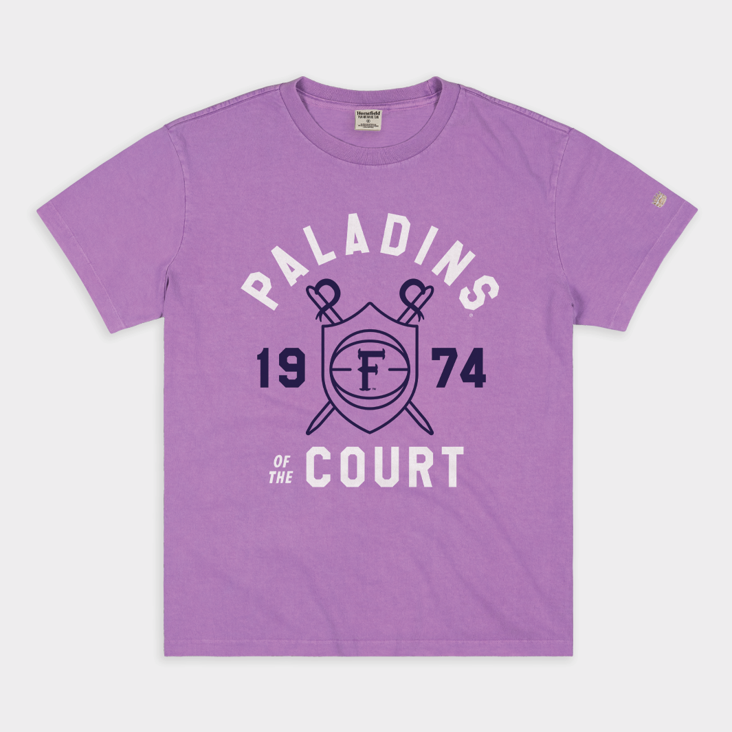 Furman University Paladins Retro Distressed T-Shirt - Vintage Style Short Sleeve Tee - View #5