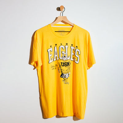 Southern Miss Golden Eagles Retro Football Tee