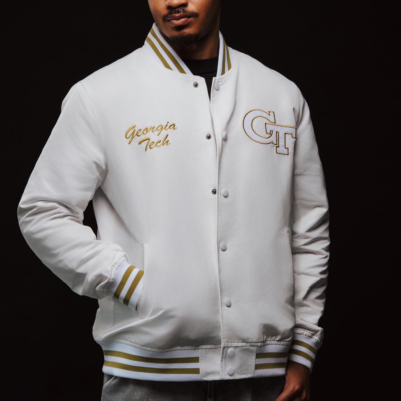 Georgia Tech Whiteout Bomber Jacket | Homefield