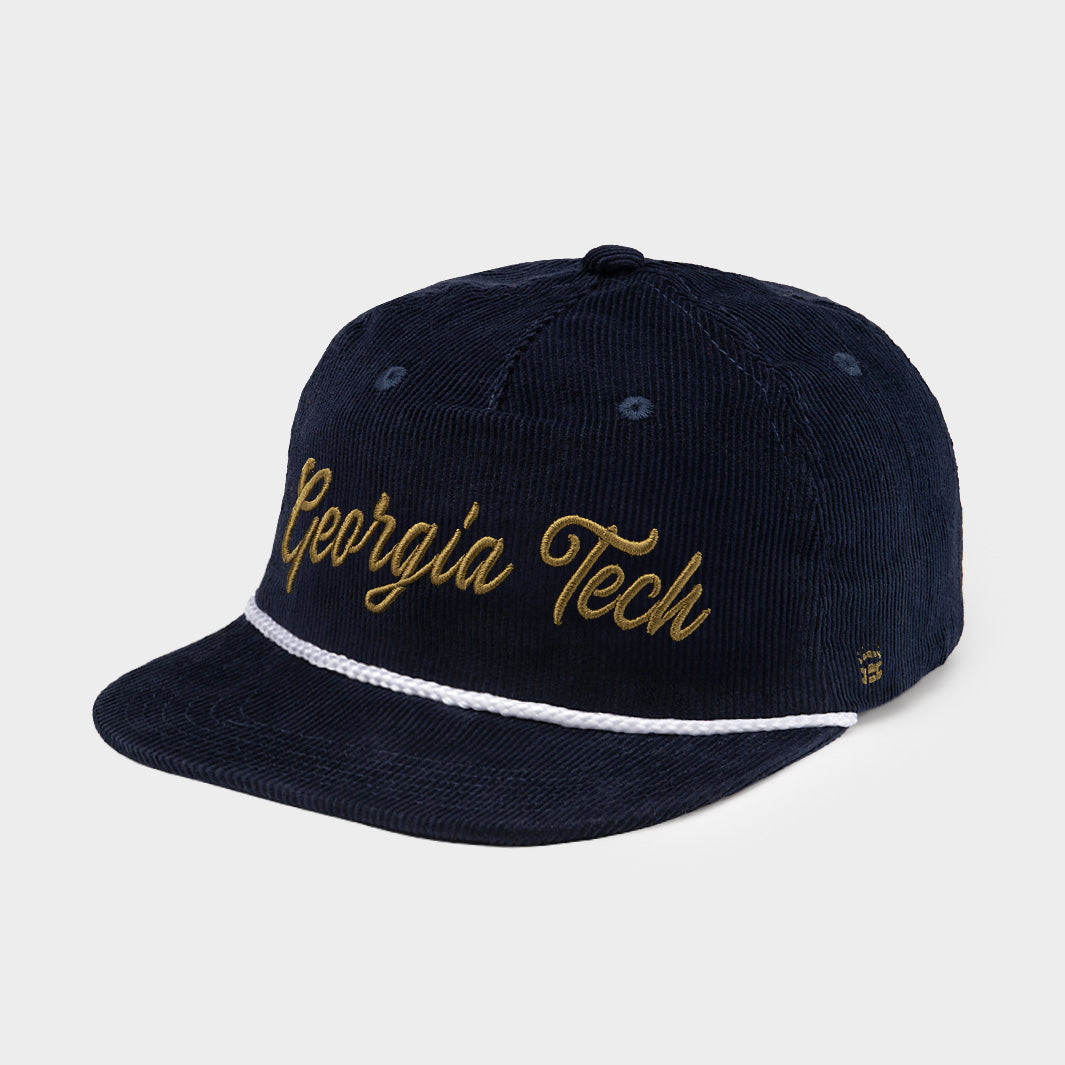 Georgia Tech Retro Script Corduroy Hat | Homefield