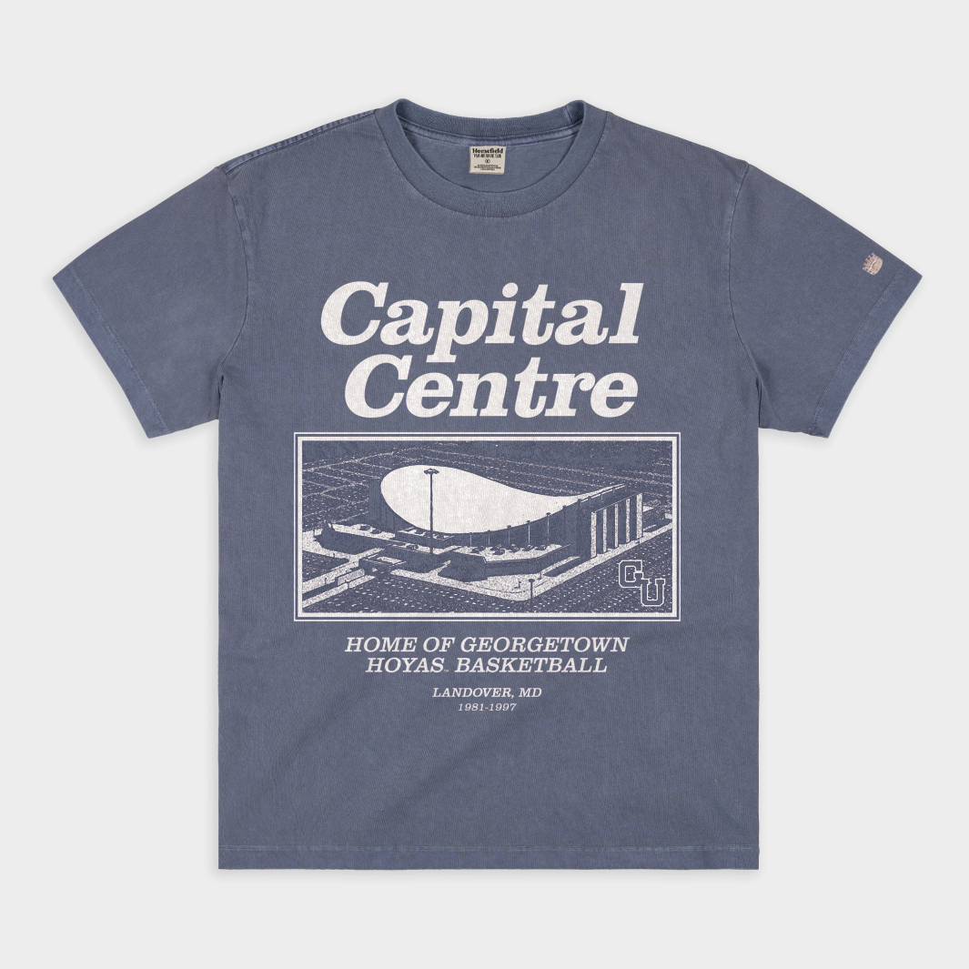 Georgetown Basketball Capital Centre Heavyweight Tee | Homefield