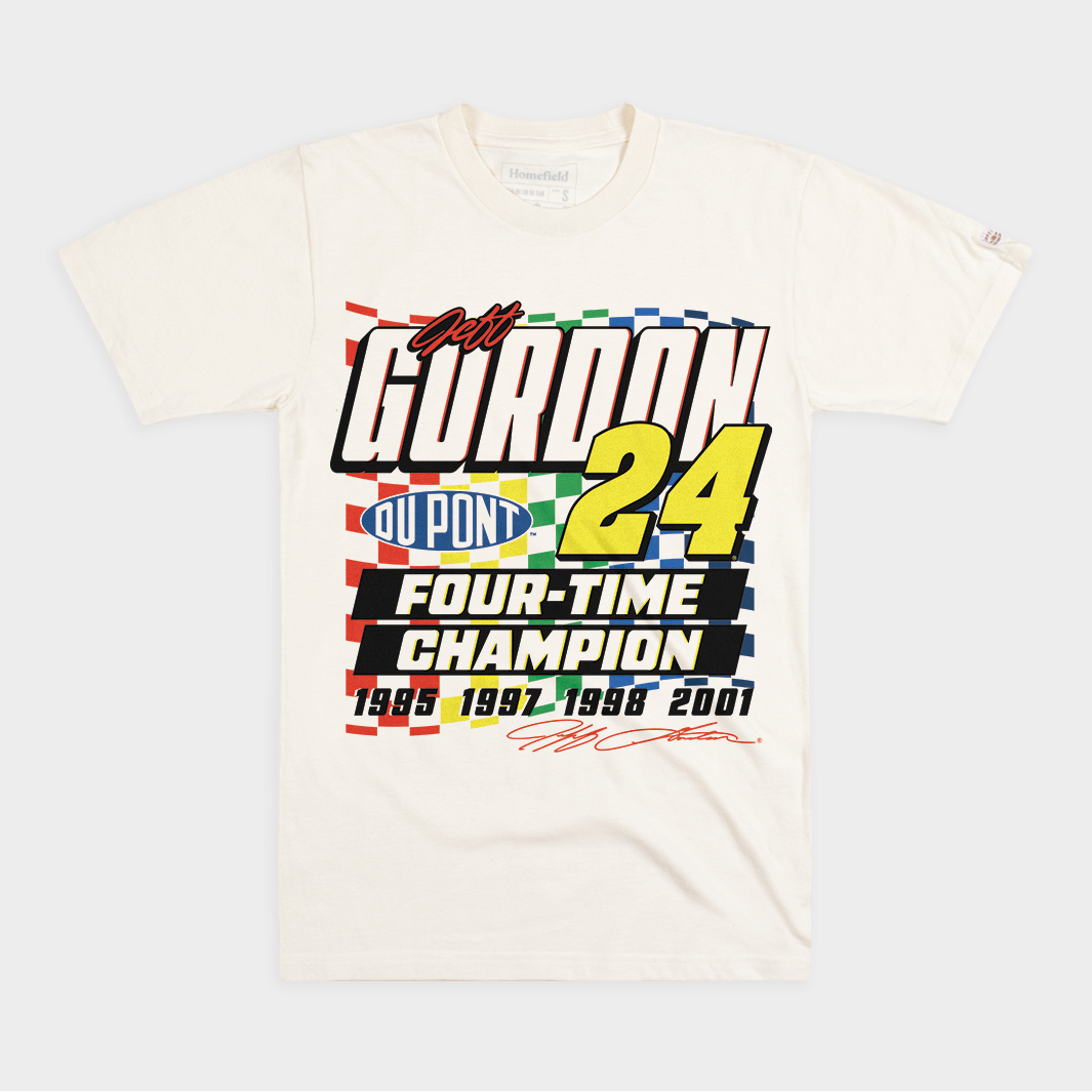 Retro Jeff Gordon DuPont Four-Time Champion Tee