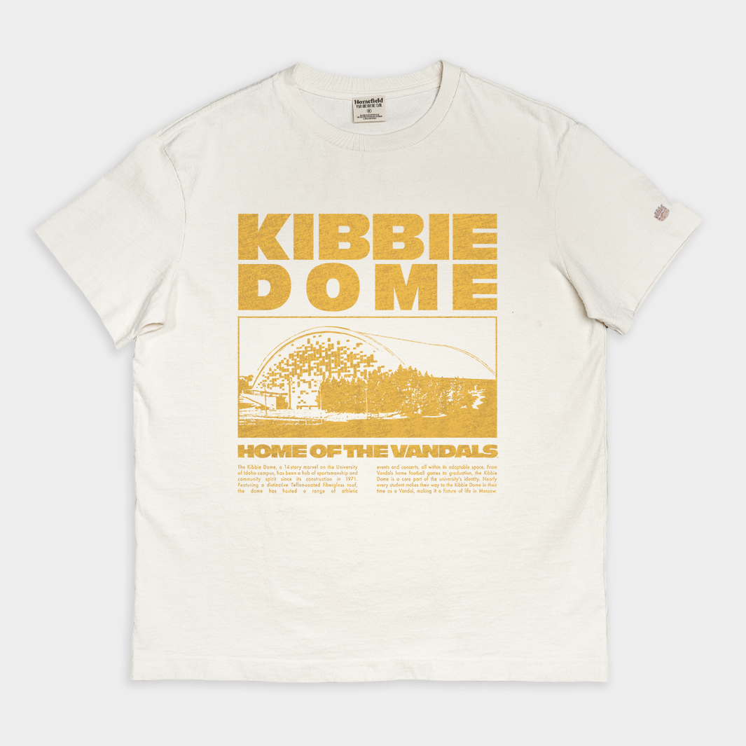 Idaho Vandals Kibbie Dome Newspaper Vintage Heavyweight Tee