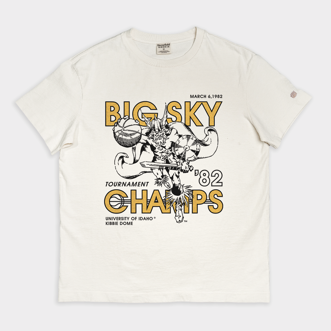 Idaho Vandals Basketball 1982 Big Sky Champs Vintage Heavyweight Tee