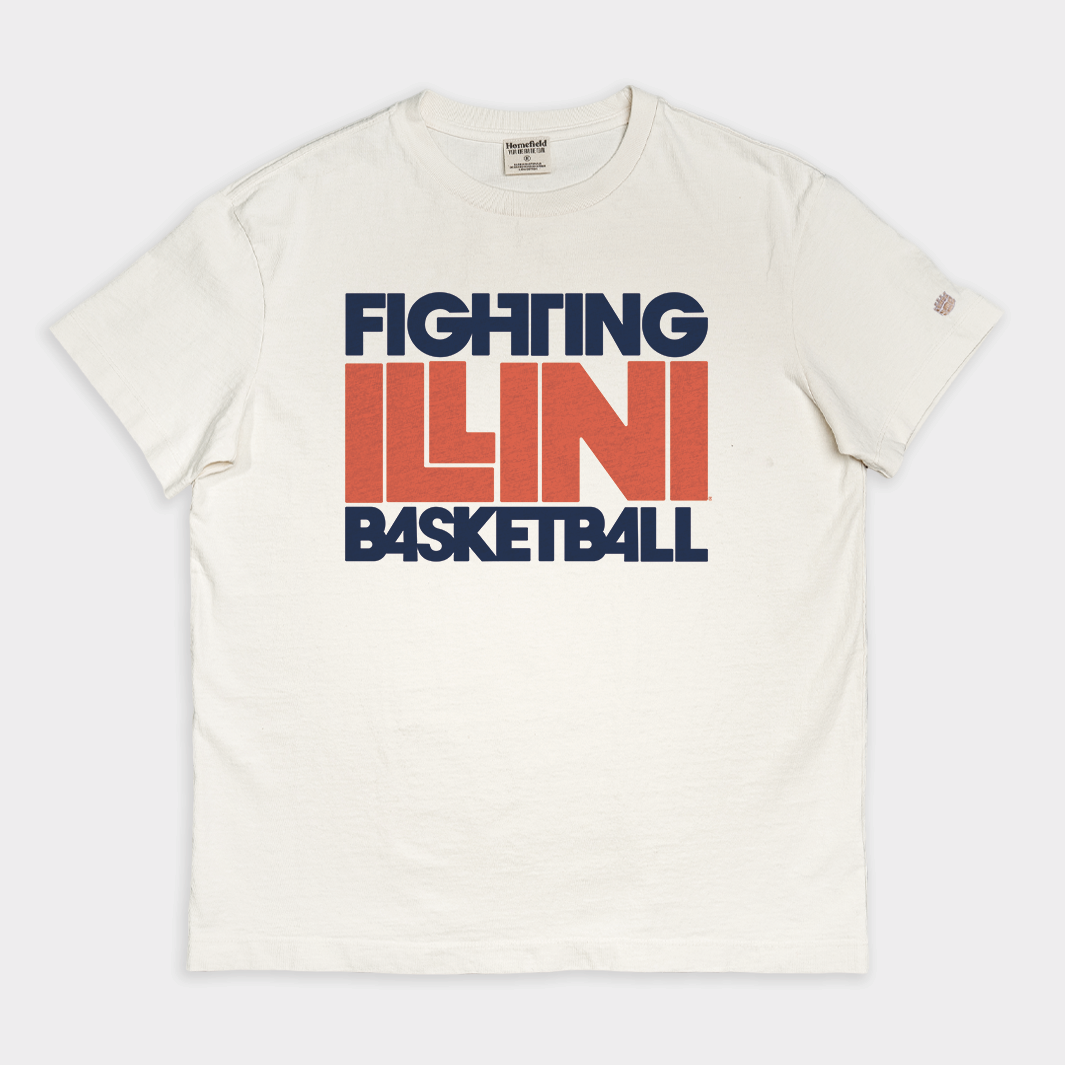 Fighting Illini Basketball Vintage Heavyweight Tee | Homefield