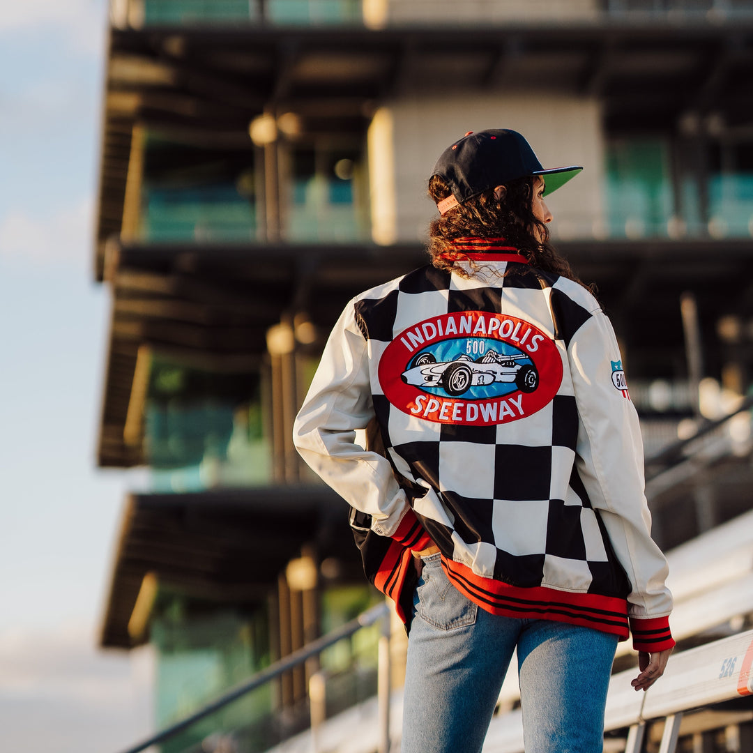 IMS Indianapolis 500 Checkered Flag Bomber Jacket | Homefield