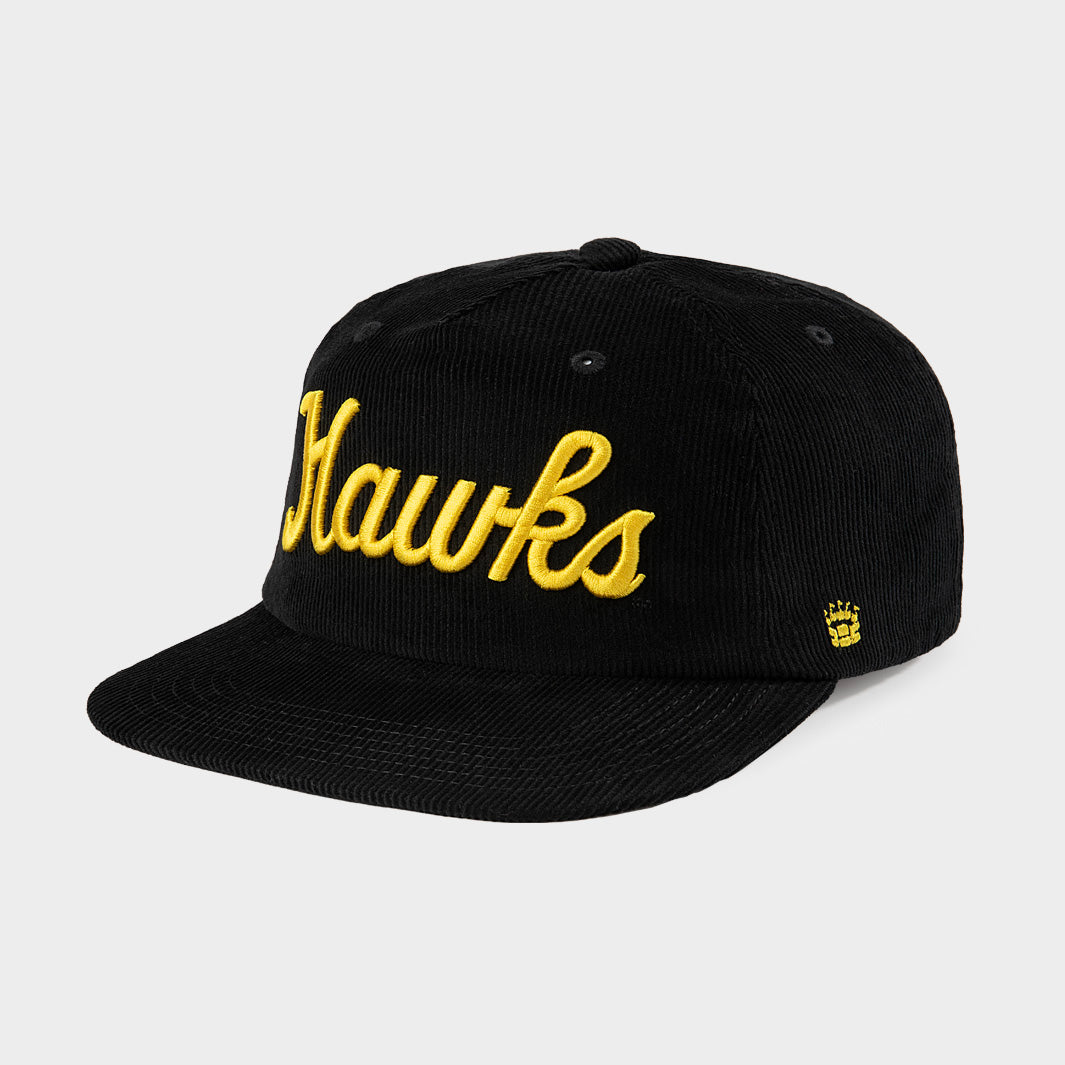 Iowa Gold Script Iowa Hawkeyes Hawks Script Corduroy Hat | Homefield
