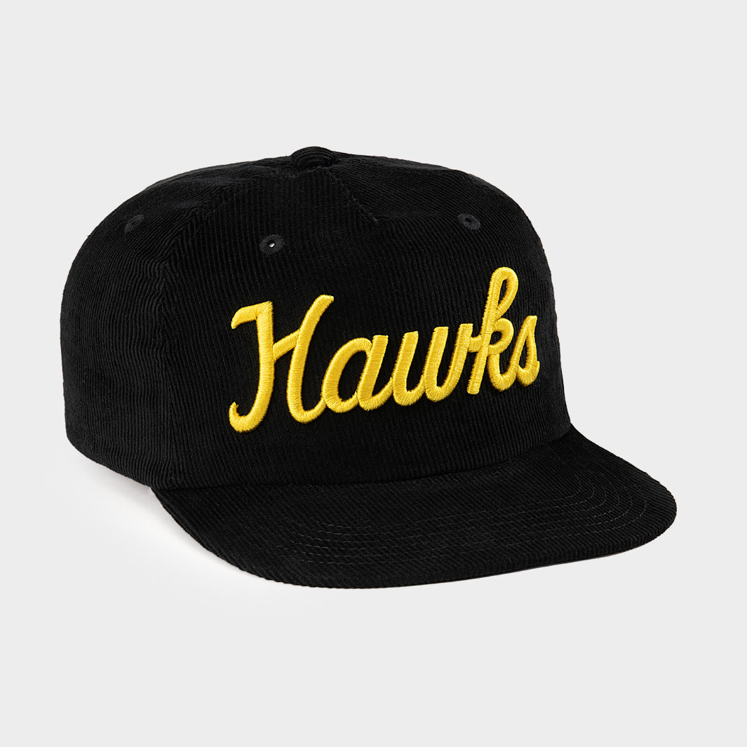 Iowa Gold Script Iowa Hawkeyes Hawks Script Corduroy Hat | Homefield