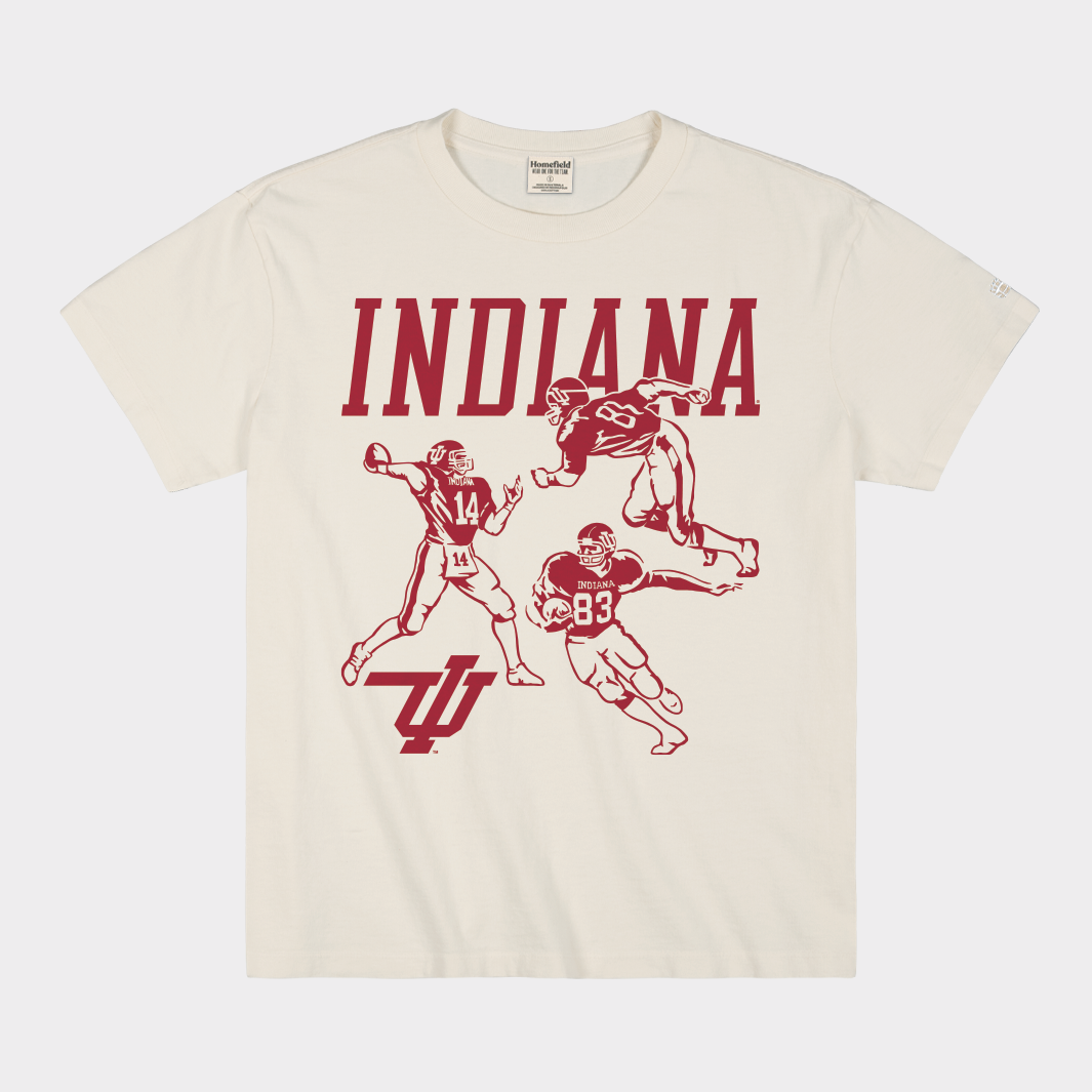 Indiana Football 1983 "Flying IU" Logo Vintage Heavyweight Tee