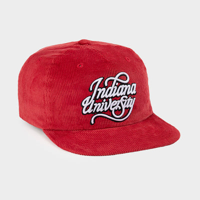 Indiana Classic IU Script Wordmark Corduroy Hat