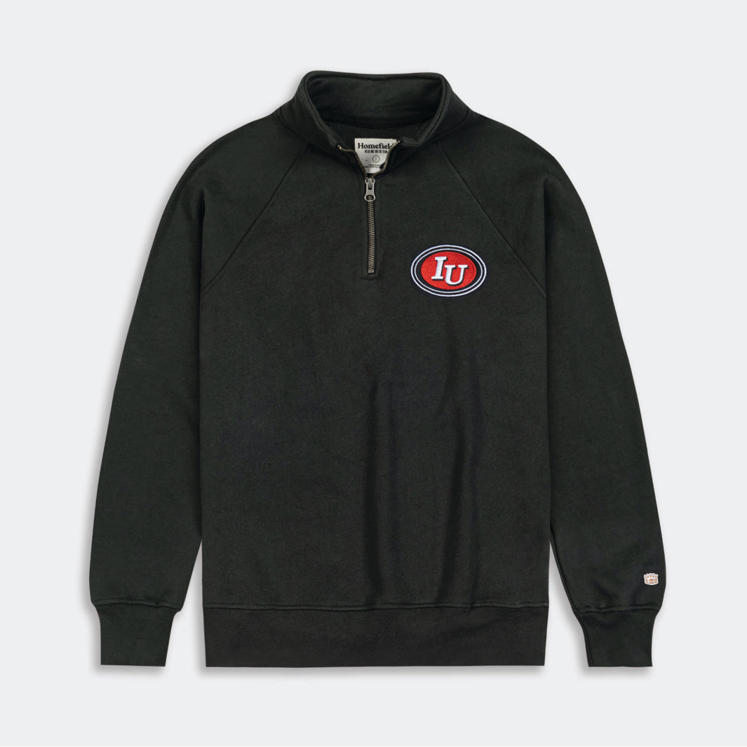 Indiana Retro Oval IU Logo Quarter Zip