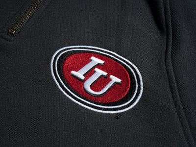 Indiana Retro Oval IU Logo Quarter Zip
