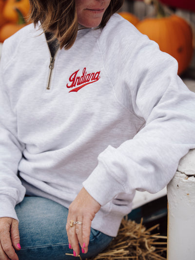 IU Hoosiers Basketball Script Quarter Zip