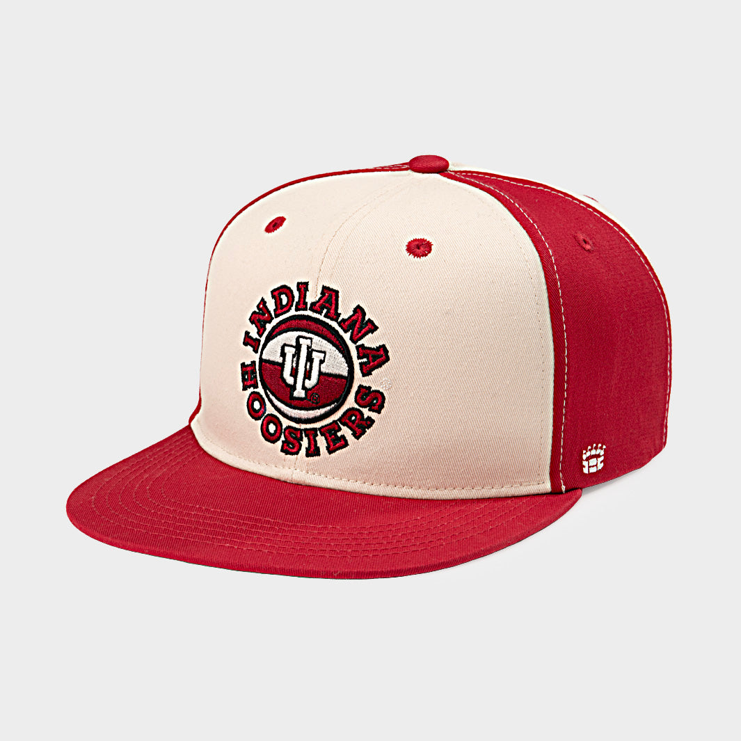 IU Men's Basketball Candy Stripe Panel Snapback