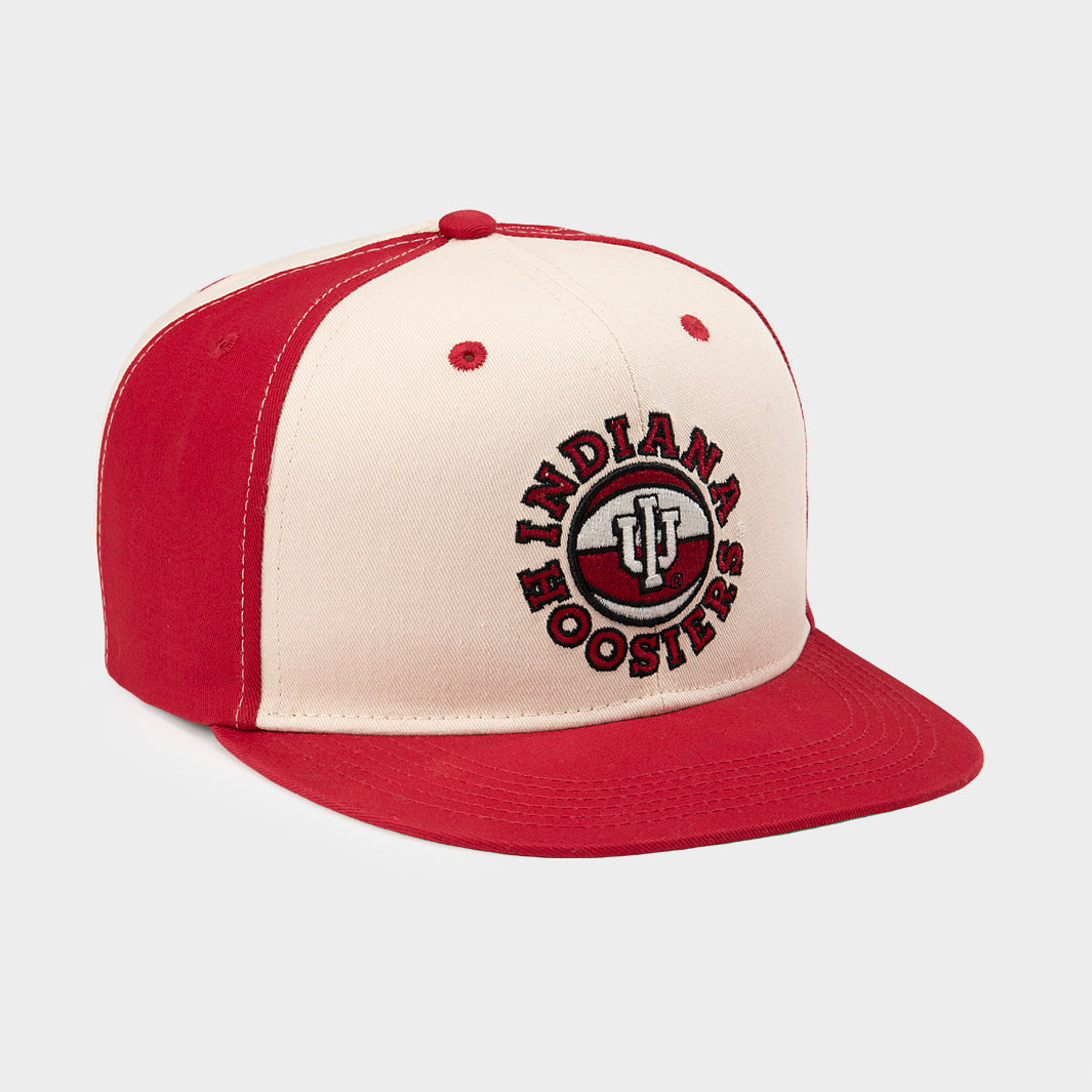 IU Men's Basketball Candy Stripe Panel Snapback