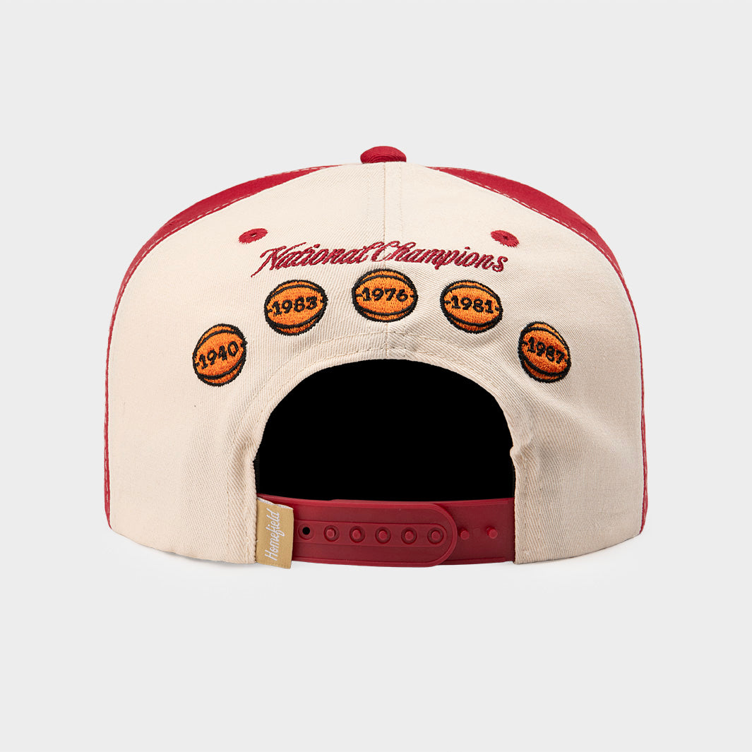 IU Men's Basketball Candy Stripe Panel Snapback