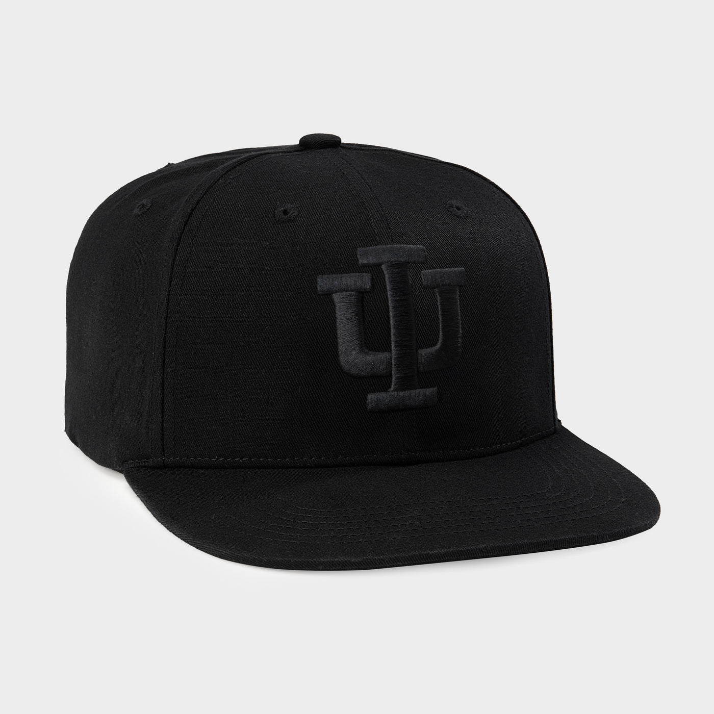Indiana Hoosiers Logo Blackout Snapback Hat