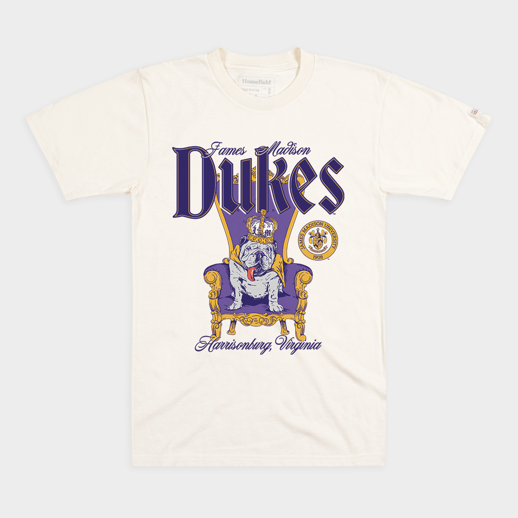 JMU Dukes Duke Dog Throne Tee | Homefield