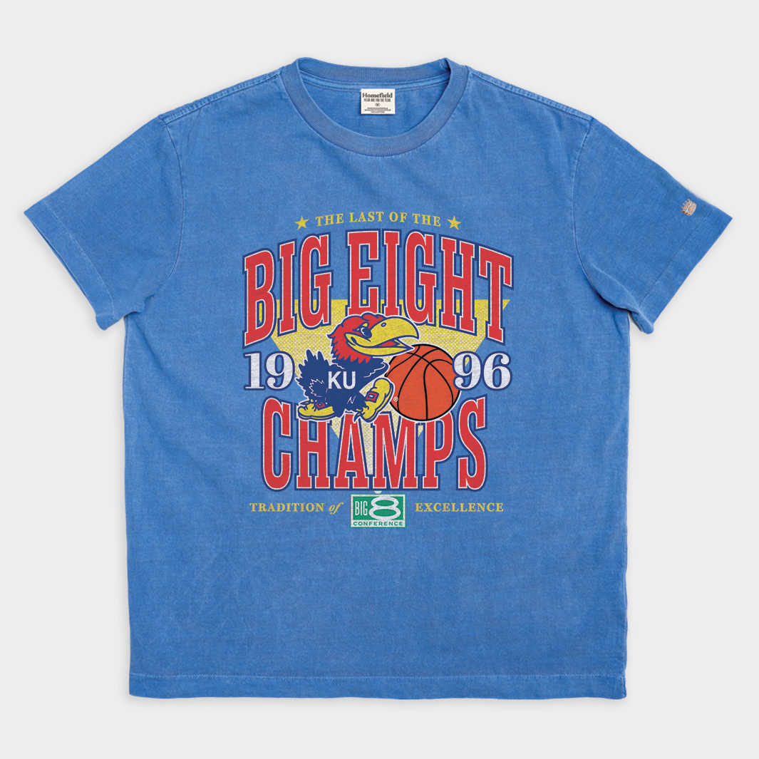 Retro Kansas 1996 Big Eight Champions Heavyweight Tee