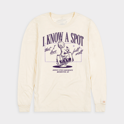 K-State Vintage Wildcat "I Know a Spot" Long Sleeve