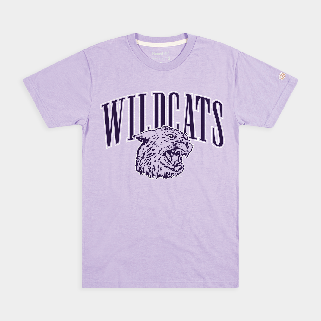 Kansas State Wildcats Lavender Retro Tee